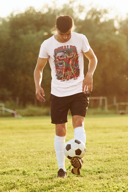 Portugal Ronaldo 7 T-shirt – Polyester Sporttröja med tryck fram & bak