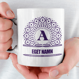 Monogram mugg med eget namn