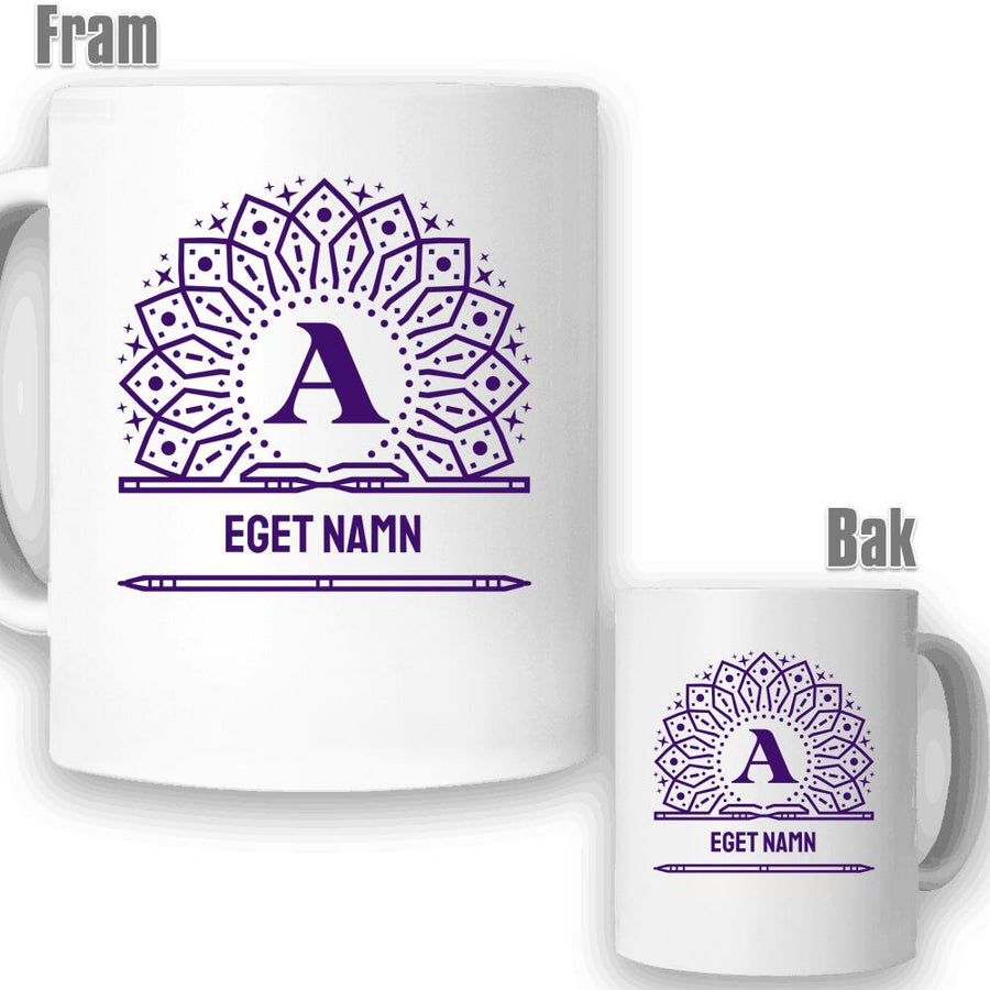 Monogram mugg med eget namn