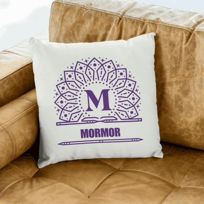 Monogram kuddfodral eget namn bokstav tryck