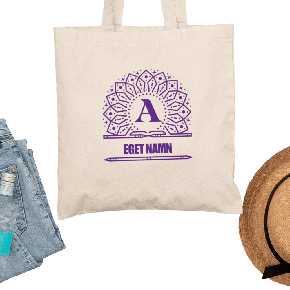 Tygkasse Monogram med eget namn & bokstav design