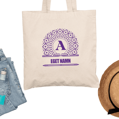 Tygkasse Monogram med eget namn & bokstav design