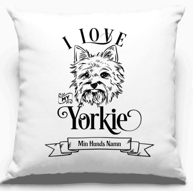 Personligt Hund Kuddfodral hundras design med 38 motiv med eget namntryck Perfekt present till hundälskare!