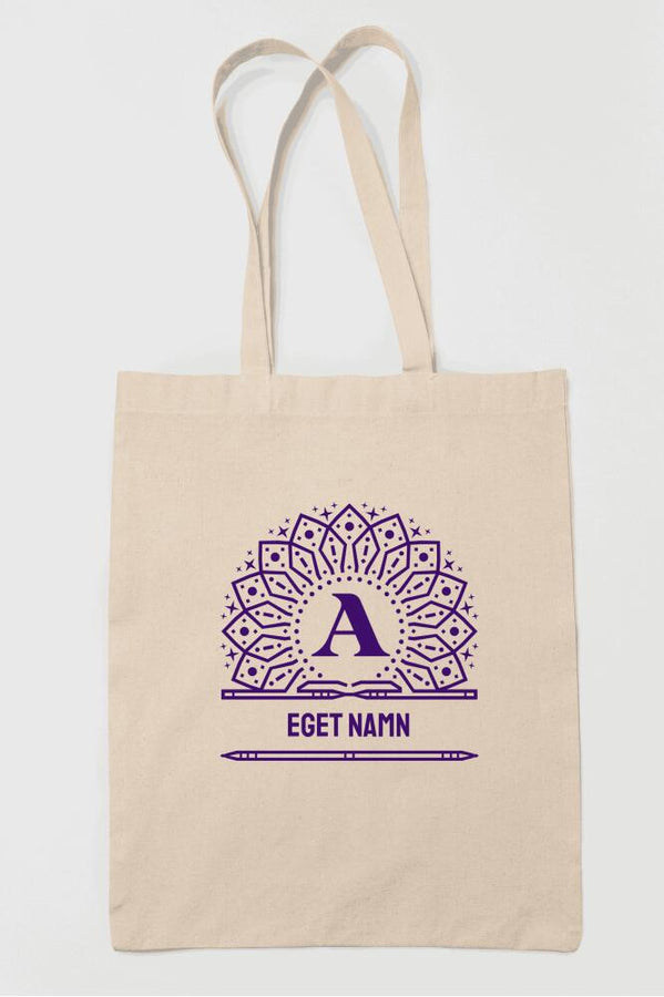 Tygkasse Monogram med eget namn & bokstav design