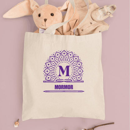 Tygkasse Monogram med eget namn & bokstav design