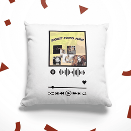 Kuddfodral personligt music player egen bild egen text