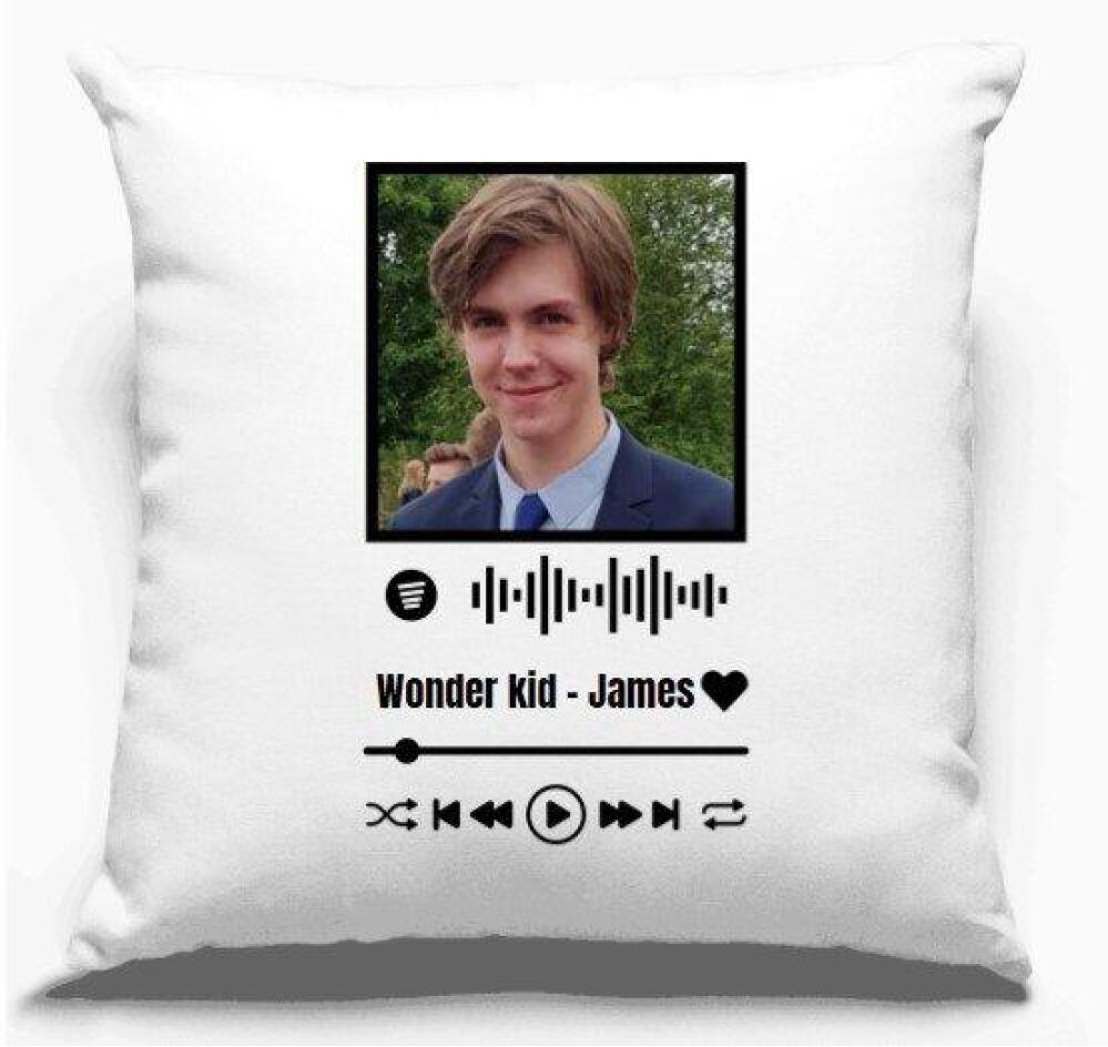Kuddfodral personligt music player egen bild egen text