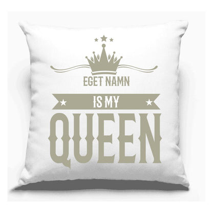 My Queen kuddfodral med eget namn personlig design