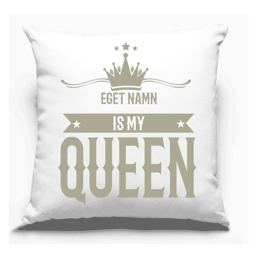 My Queen kuddfodral med eget namn personlig design
