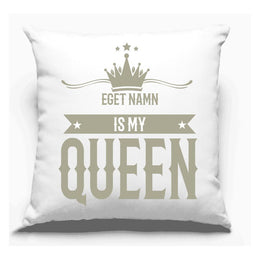 My Queen kuddfodral med eget namn personlig design