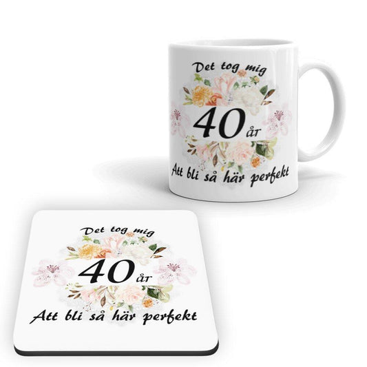 Födelseår mugg perfekt present Det tog mig ...