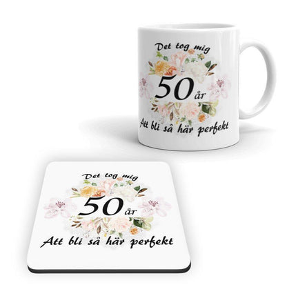 Födelseår mugg perfekt present Det tog mig ...