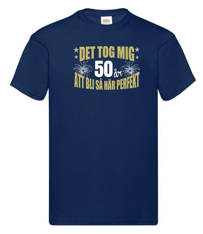 Födelsedag t-shirt välj 40 50 60 eller 70 år