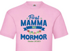 Först mamma nu mormor t-shirt  med personligt år tryck