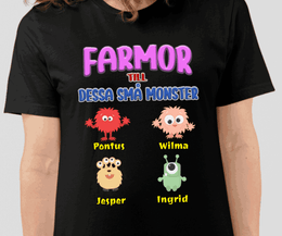 Farmor lilla monster t-shirt