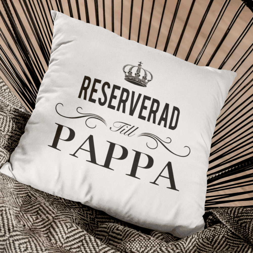 Reserverad till Pappa kuddfodral