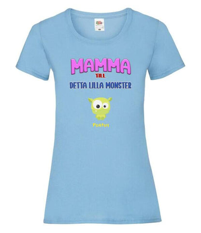 Mamma T-shirt med personligt monster tryck
