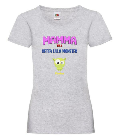 Mamma T-shirt med personligt monster tryck