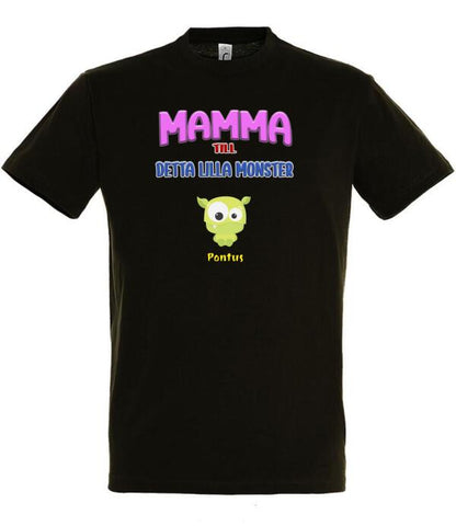 Mamma T-shirt med personligt monster tryck