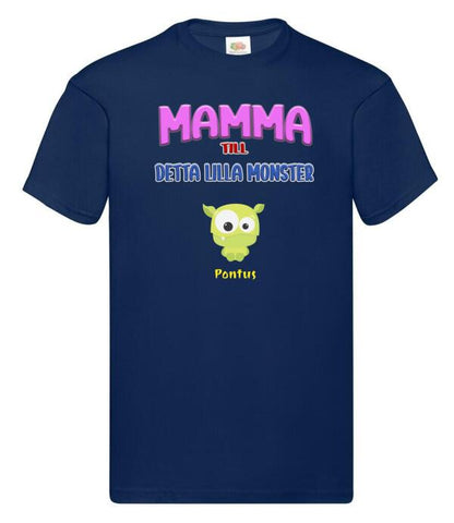 Mamma T-shirt med personligt monster tryck