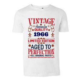 Vintage födelsedags t-shirt - Personligt år design