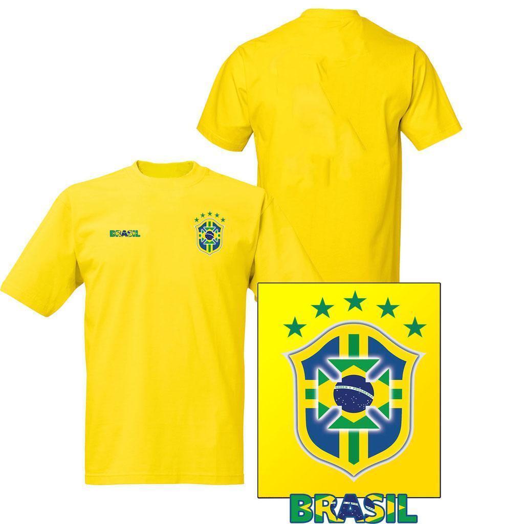 Brasilien stil fotbollströja i polyester VM 2022