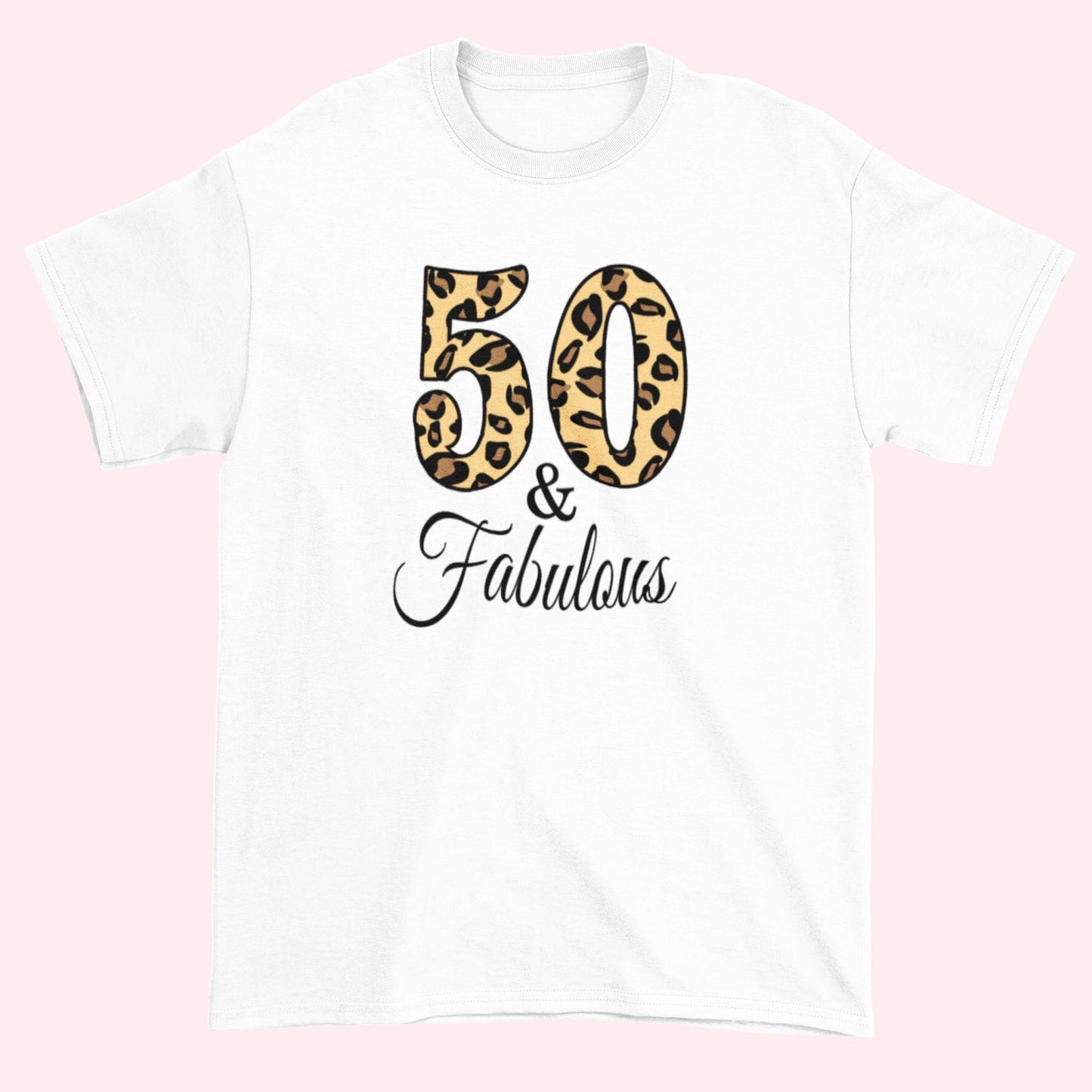 Födelse T-shirt  - Perfekt 50 år present - 50 & fabulous