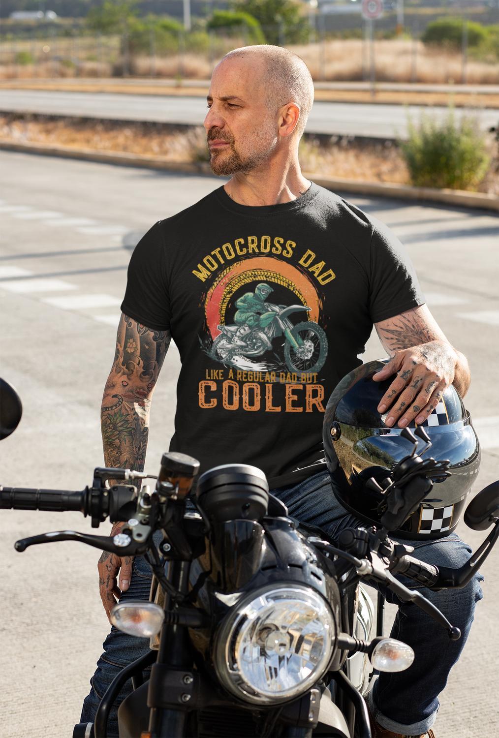 Pappa t-shirt Motocross dad motorcykel design