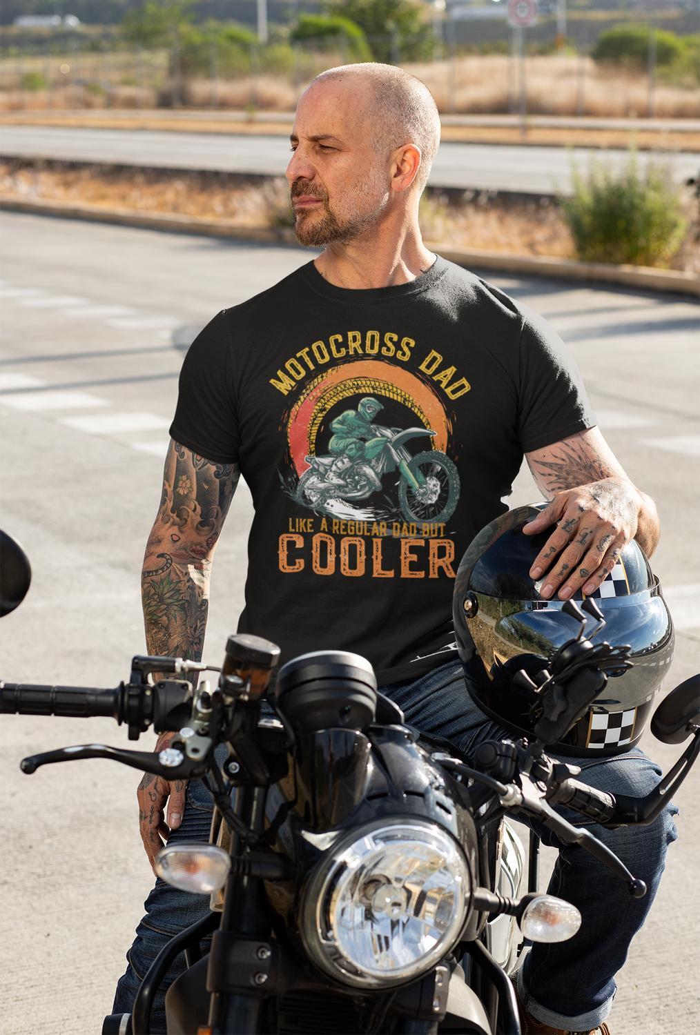 Pappa t-shirt Motocross dad motorcykel design