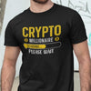 Svart T-shirt Crypto bitcoin millionare loading