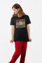 Svart crypto T-shirt I love bitcoin design