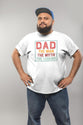 Vit pappa t-shirt . Man Myth Legend Dad