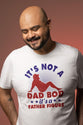 Vit pappa t-shirt . Not a dad bod - Father figure